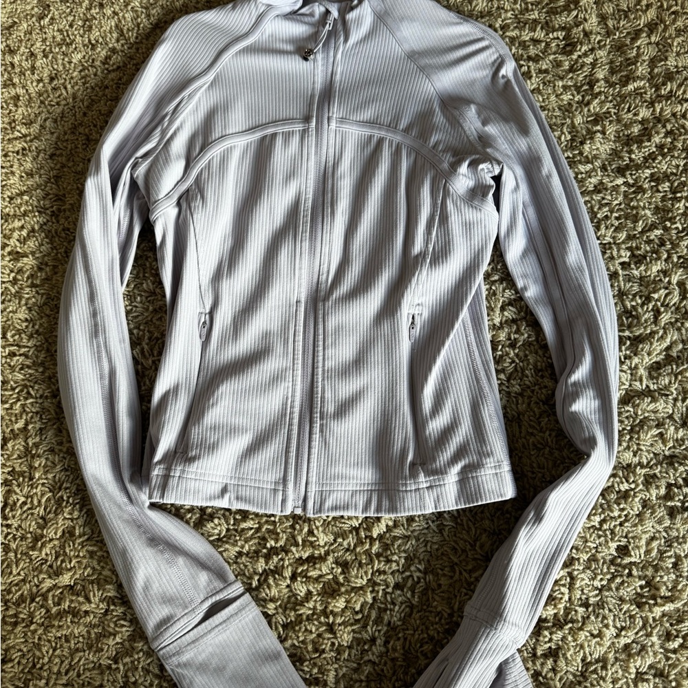 Lululemon Athletica Gray Moto Jacket with Structured Collar